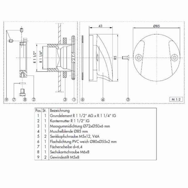 Saunatauchbecken Cold Dip Rondo 125