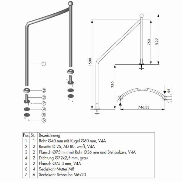 Saunatauchbecken Cold Dip Rondo 125