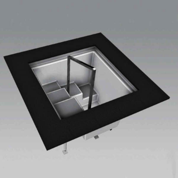 Plunge pool Karo 120 papyrus with silver gray contrasting steps