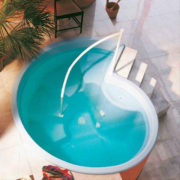 Plunge pool Rondo 125 white