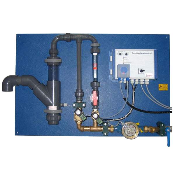 Immersion basin automatic with automatic basin filling