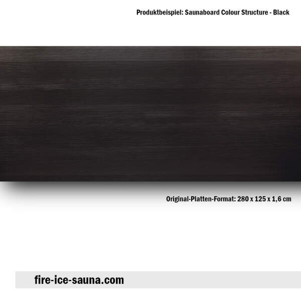 Saunaboard Colour - Black Structure