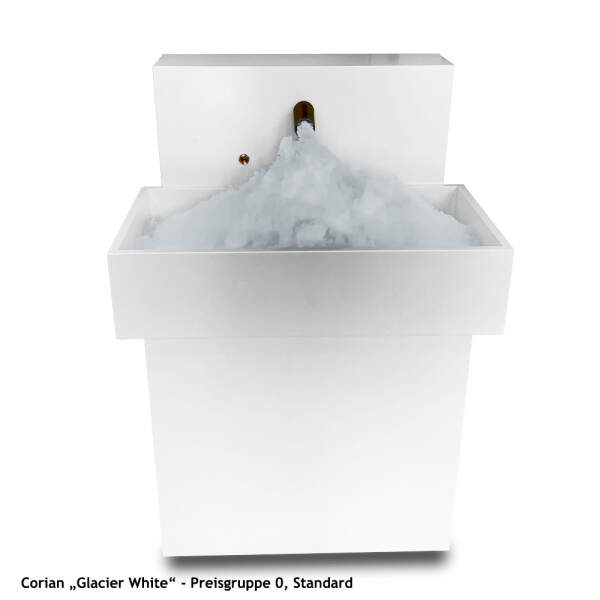 Ice fountain Corian floor model | private/commercial spa facilities