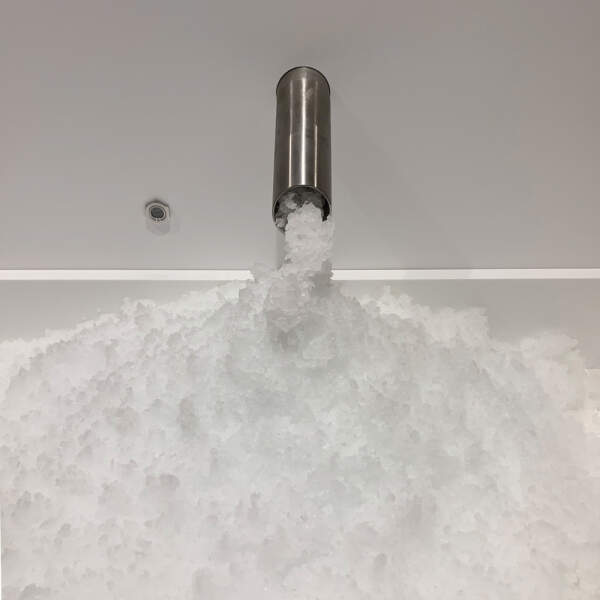 Ice fountain Corian floor model | private/commercial spa facilities