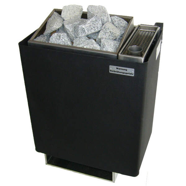 Vaporizer sauna heater wall model wv 45| 9,0 kW -> for 9 - 12 m³ enamel - anthracite black