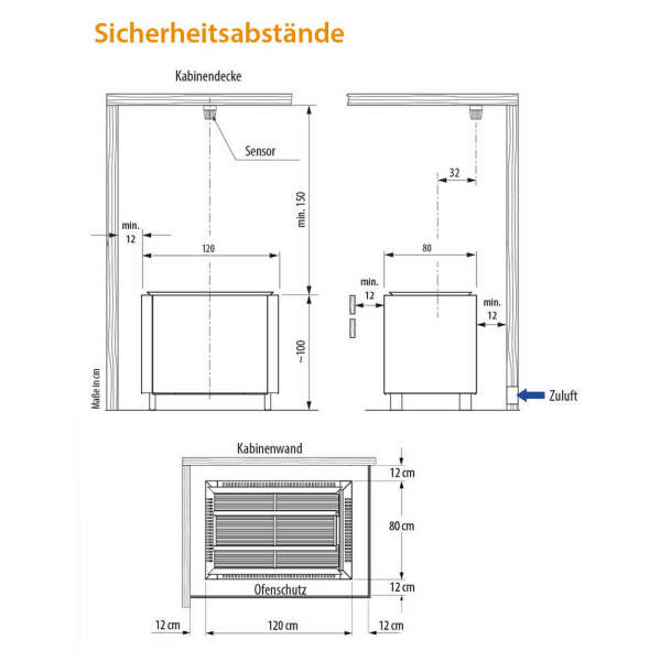 Event electric sauna heater Mega 42 - 72 kW | eos