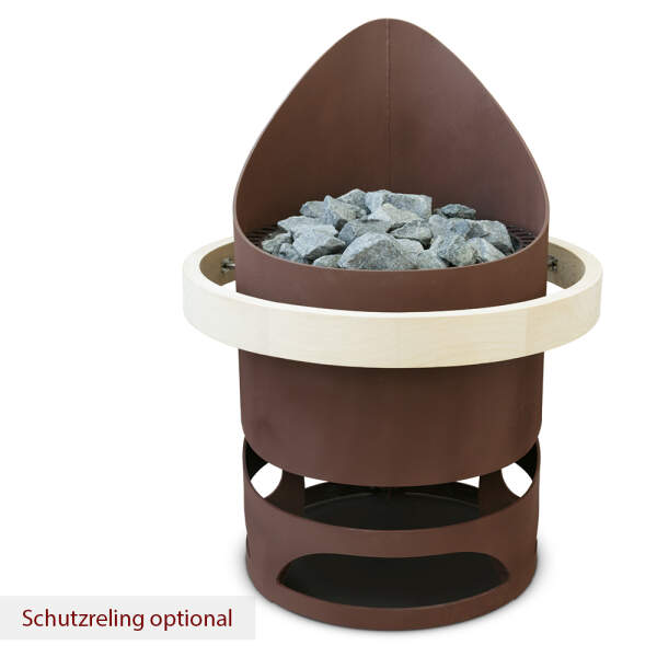 Design sauna heater eos Zeus 12.0 kW -> for 14-18 m³ rust brown