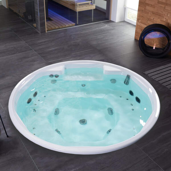 Whirlpool round installation | RivieraPool Roman