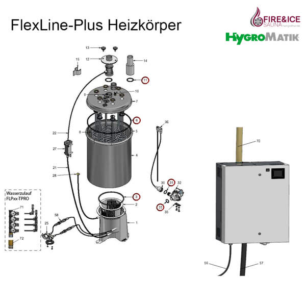 O-Ringset für Dampfgeneratoren (AC-08-00000)