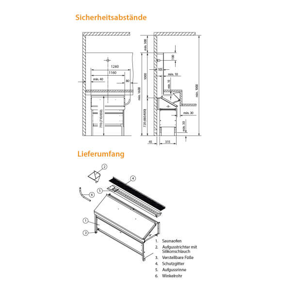 Saunaofen Invisio Midi (12,0kw) Unterbankofen