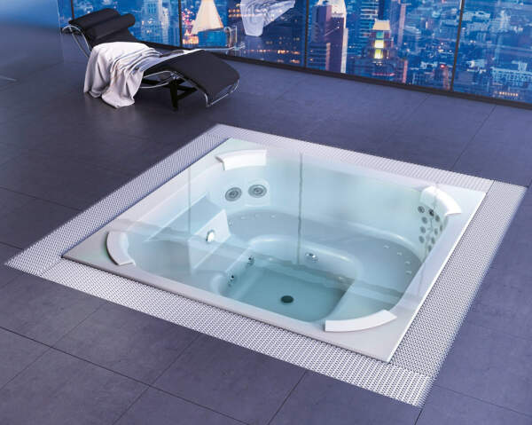 Whirlpool installation square | RivieraPool Wave