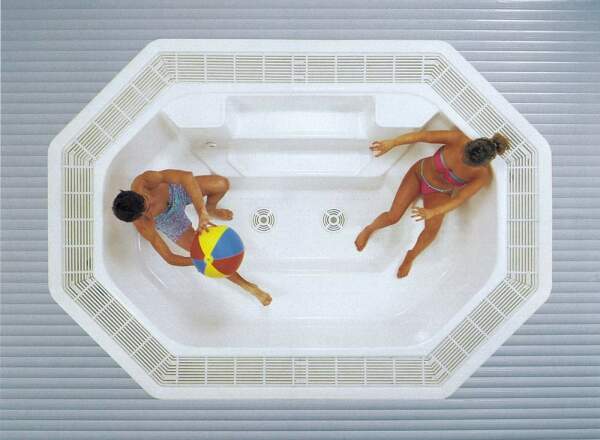 Whirlpool Übergröße Einbau | RivieraPool Octagon 255