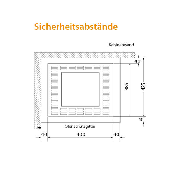 Saunaofen Elektro kompakt | 7,5 - 12,0 kW | EOS Cubo