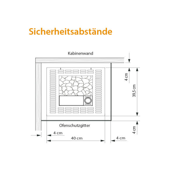 Bio-Saunaofen kompakt | 7,5 - 12,0 kW | EOS Bi-O Cubo