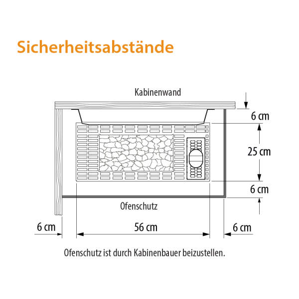 Bio-Saunaofen flach | 6,0 - 9,0 kW | EOS Bi-O Gracil