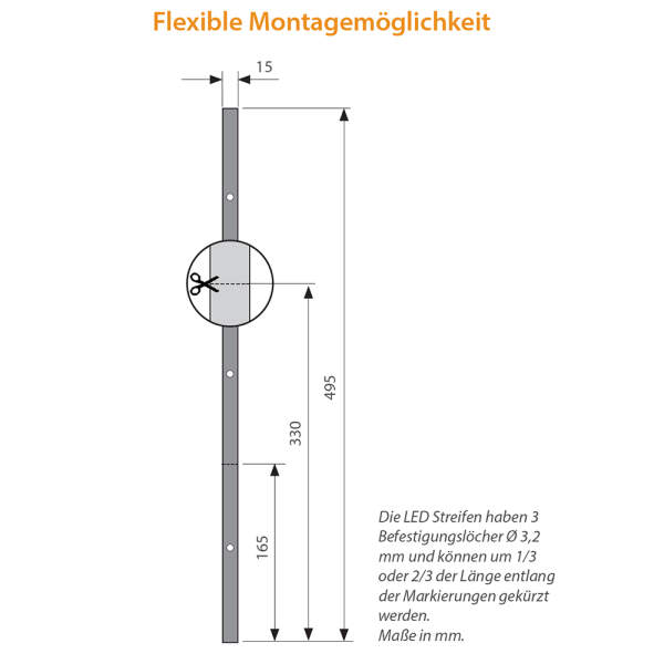 Saunabeleuchtung LED Streifen | RGB & Weiß | EOS