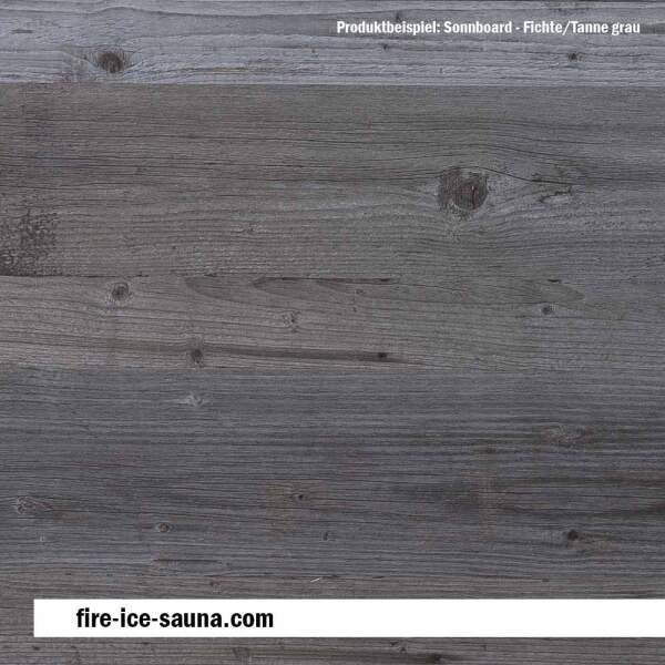 Sauna wood Sonnboard Grey - sunburnt veneer wood