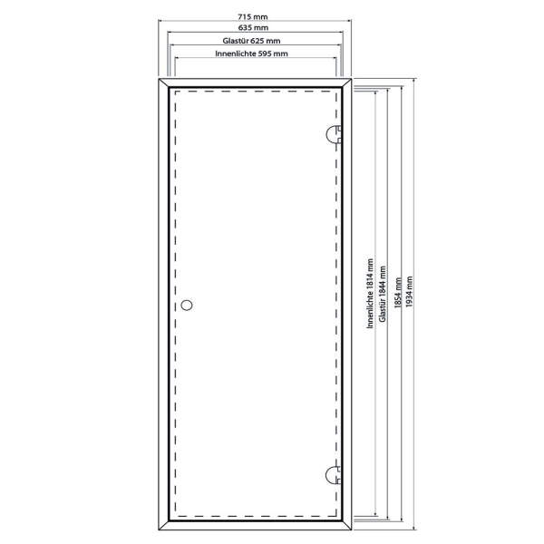 Sauna door glass premium | 8 mm | eos
