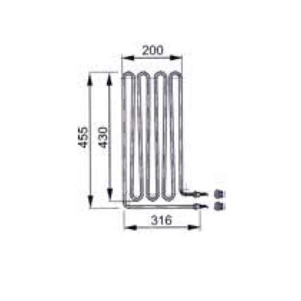 Heating rod - tubular heater eos 3000 w (2001.2967)