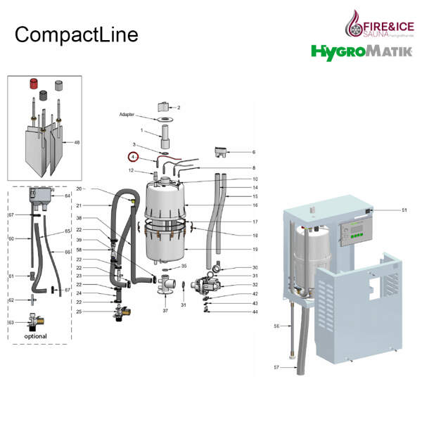 Connection cable of the electrode for steam generators (b-2524209)