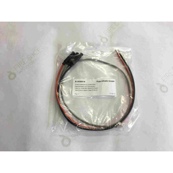 Connection cable for electrode with plug-in contact, for...