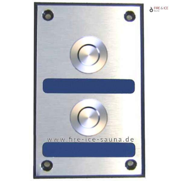 Pushbutton plate 2-fold dibond piezo