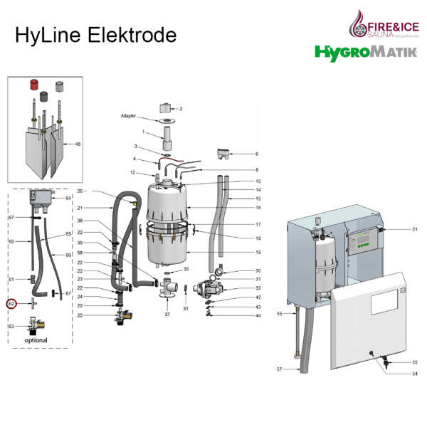 Erdungshülse von HyFlow für Dampfgeneratoren (E-2304078)