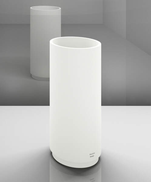 Drinking fountain, round, body: white, base: white