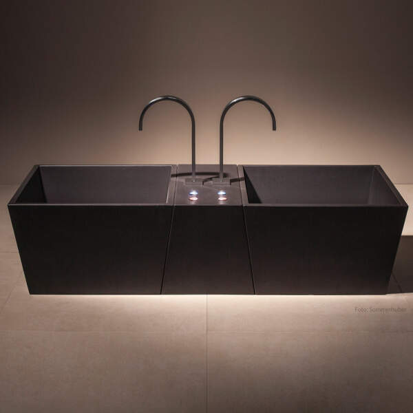 Double foot basin rectangular ceramic | Sommerhuber
