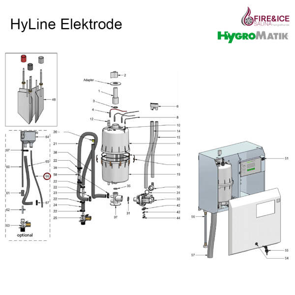 Verbindungsschlauch des Hy-Flow-Ablaufes für Dampfgeneratoren (E-7600224)