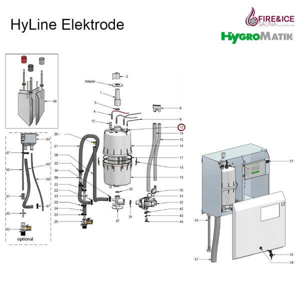 Sensorelektrode für Dampfgeneratoren (B-3204027)