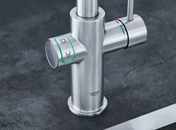 GROHE Blue Home C-Auslauf Starterset Farbe Steel