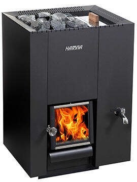 Woodburning stove Harvia Linear 22 rs | 26,1 kW (8-22 m³)