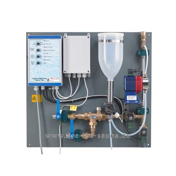 Regendusche - Erlebnisdusche: PVC-Regenteller mit 11 Düsen inkl. Soundsystem und Taster