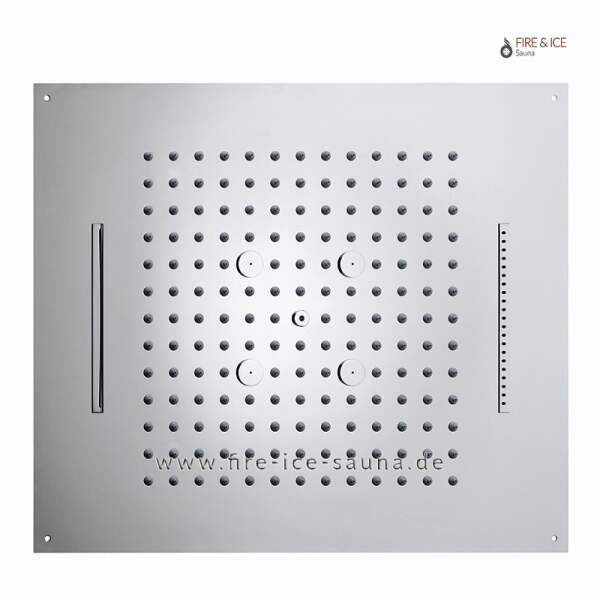 Regendusche - Erlebnisdusche: PVC-Regenteller mit 11 Düsen inkl. Soundsystem und Taster