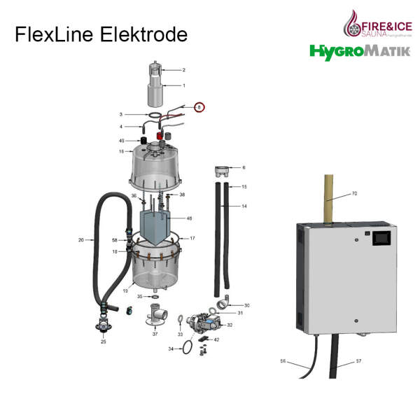 Sensorelektrode für Dampfgeneratoren (B-2204073)