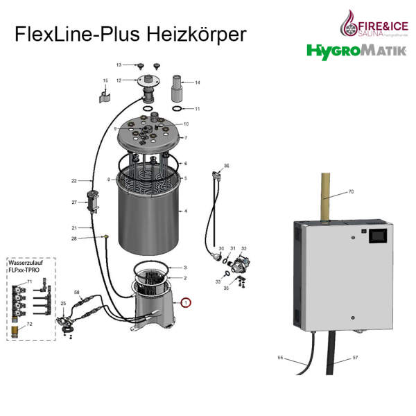 Stützfuß des Zylinders für Dampfgeneratoren (E-2205050)