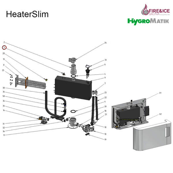 Thermoswitch 110°c of control for steam generators...