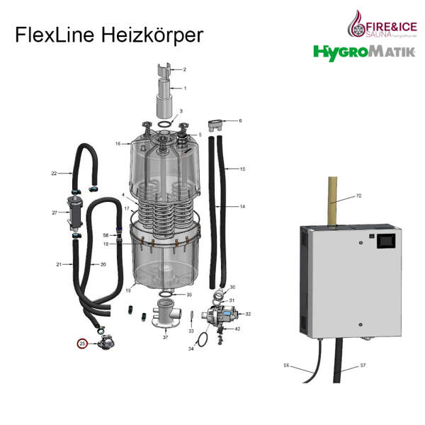 Doppel-Magnetventil 0,2-10 bar für Dampfgeneratoren (WF-06-00012)