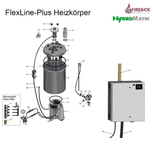 Doppel-Magnetventil 0,2-10 bar für Dampfgeneratoren (WF-06-00012)