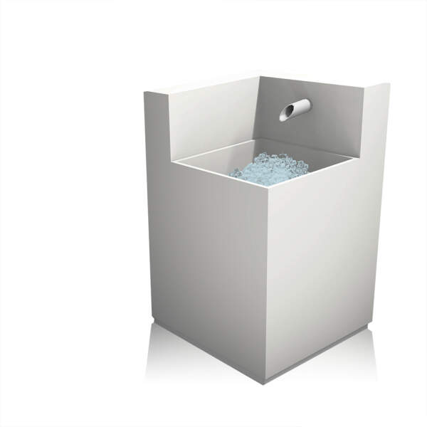 For small sauna areas (6kg/h), with flush basin